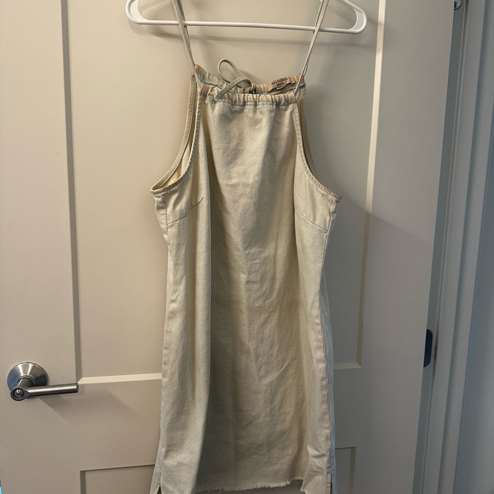 All saints medium denim light wash dress - Picture 5 of 9